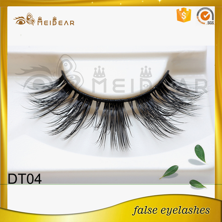 Natural looking hand made 3D faux mink eyelash from factory USA